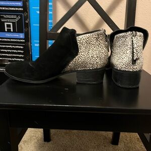 Black and cheetah print boots